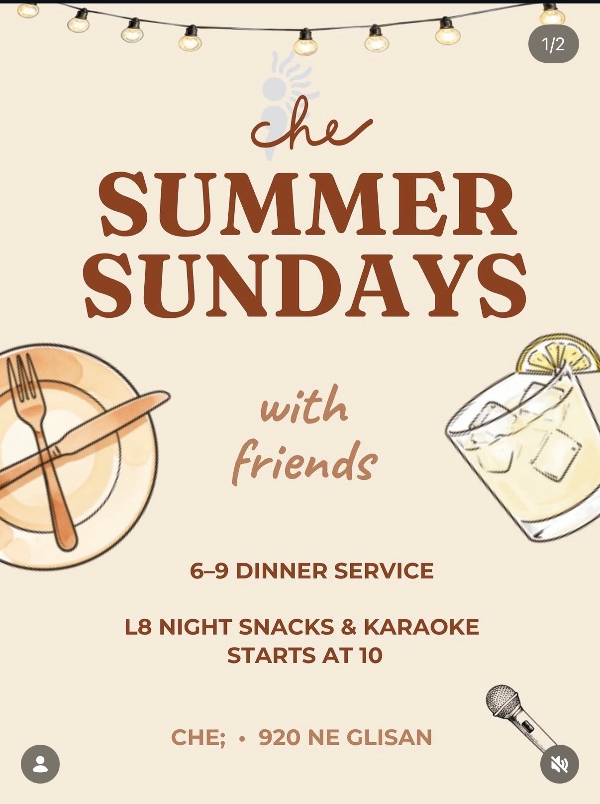 Summer Sundays at Che cover