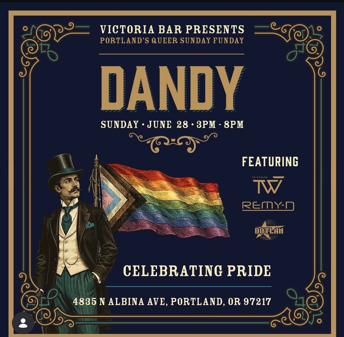 DANDY — Portland's Queer Sunday Funday cover