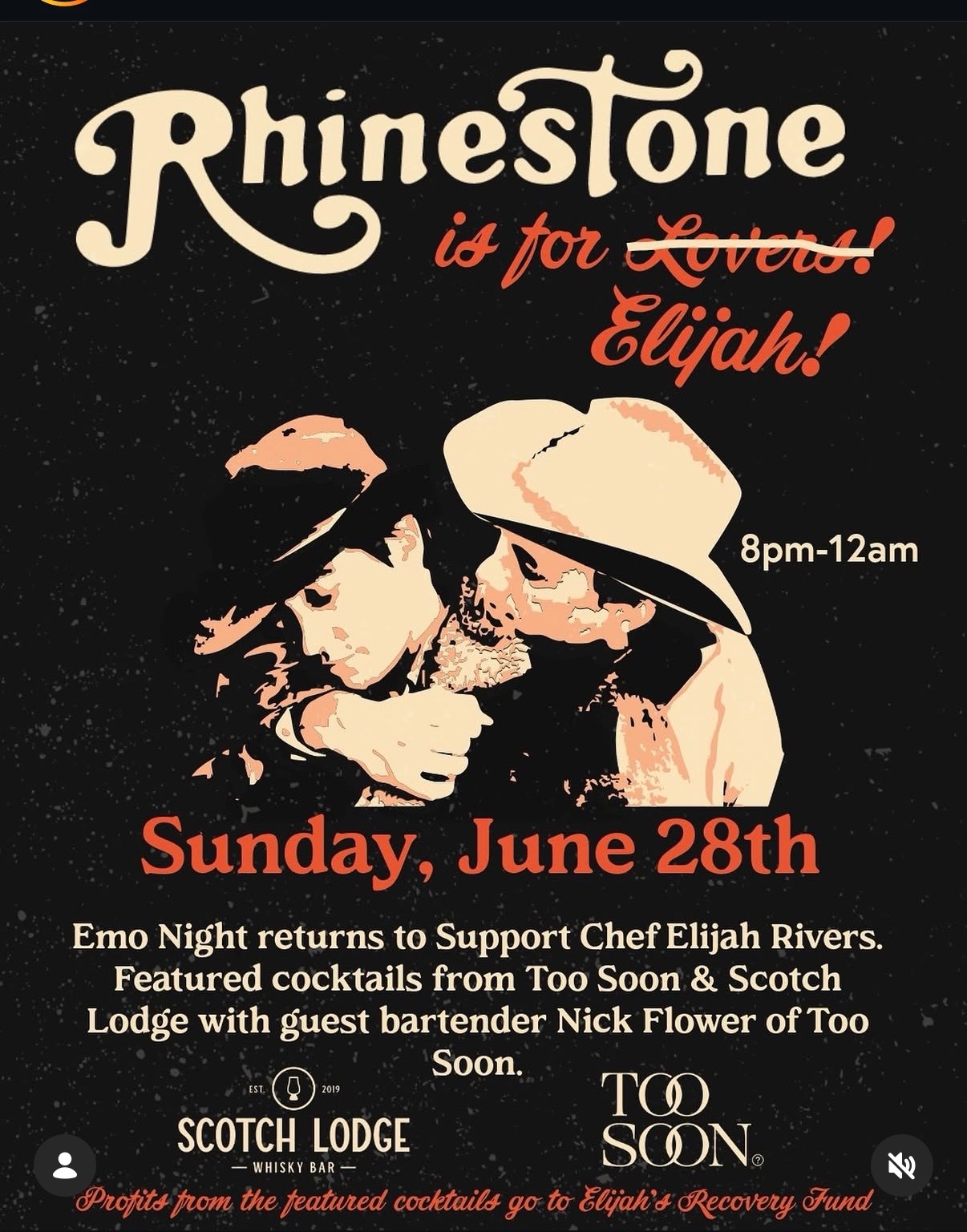 Rhinestone is for Elijah! (Emo Night Benefit) cover