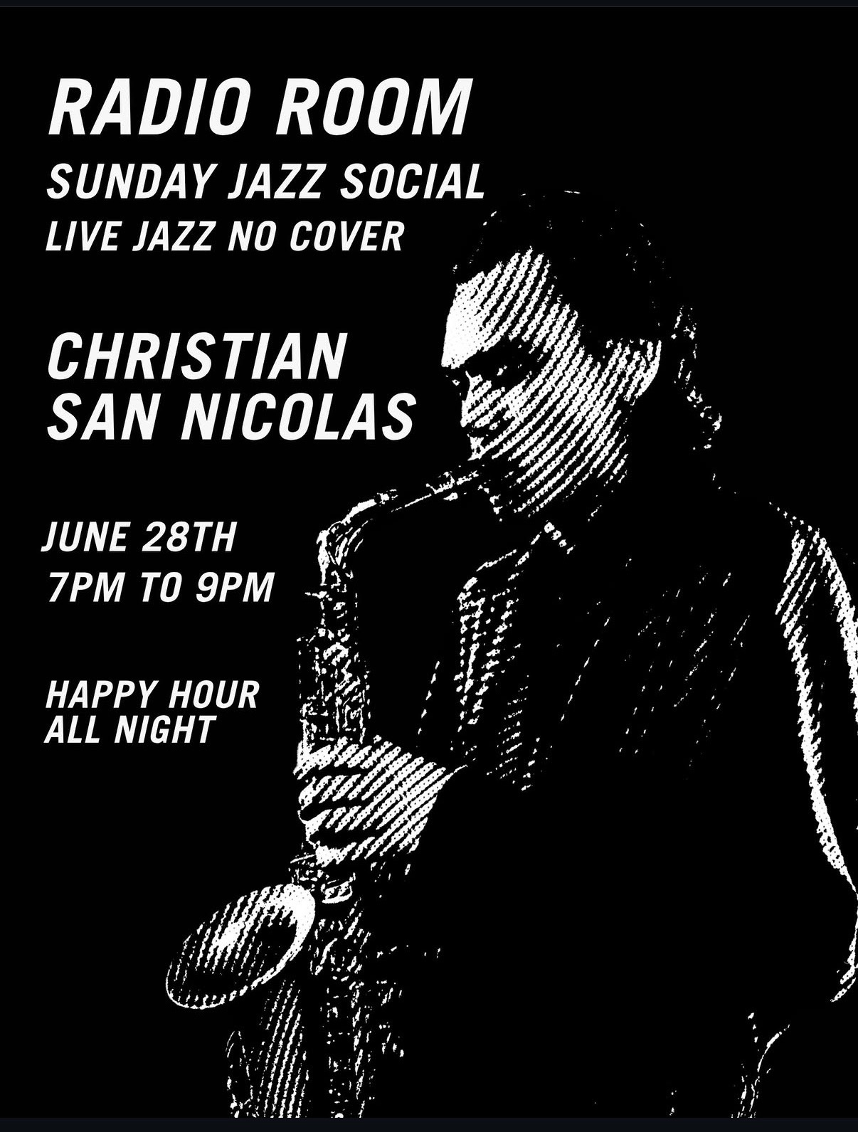 Sunday Jazz Social featuring Christian San Nicolas cover