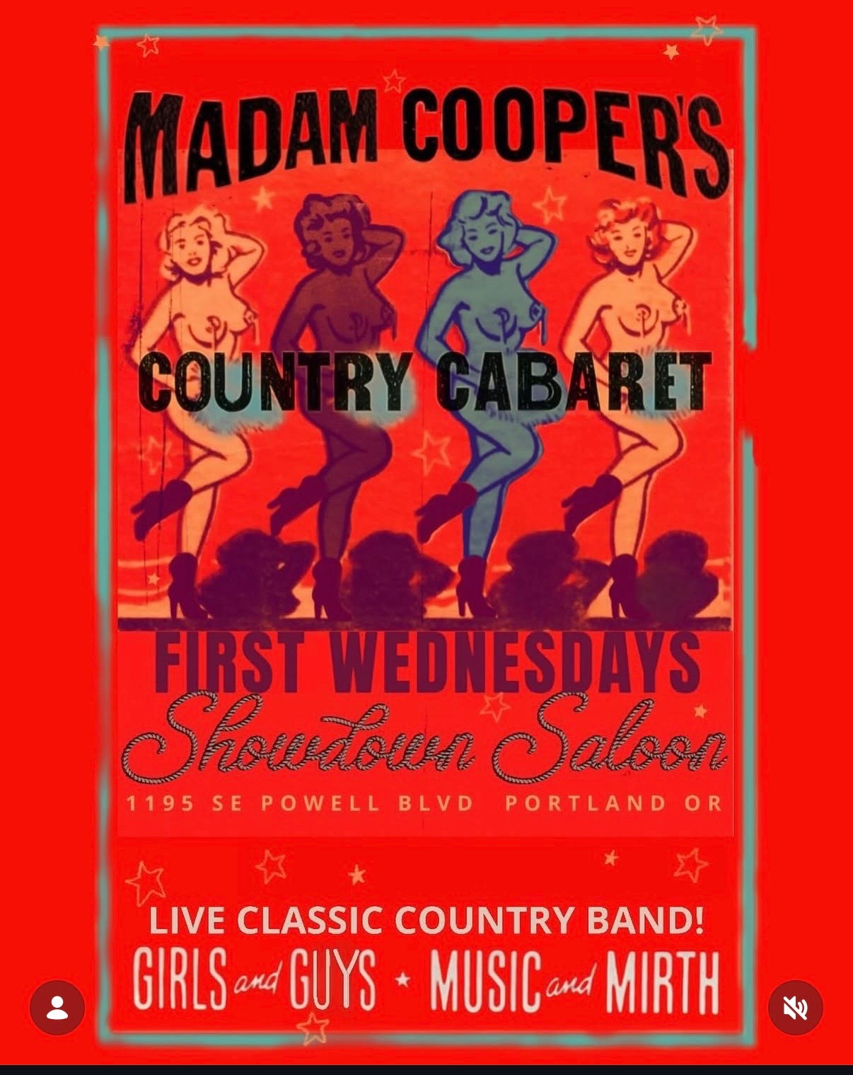 Madam Cooper's Country Cabaret cover