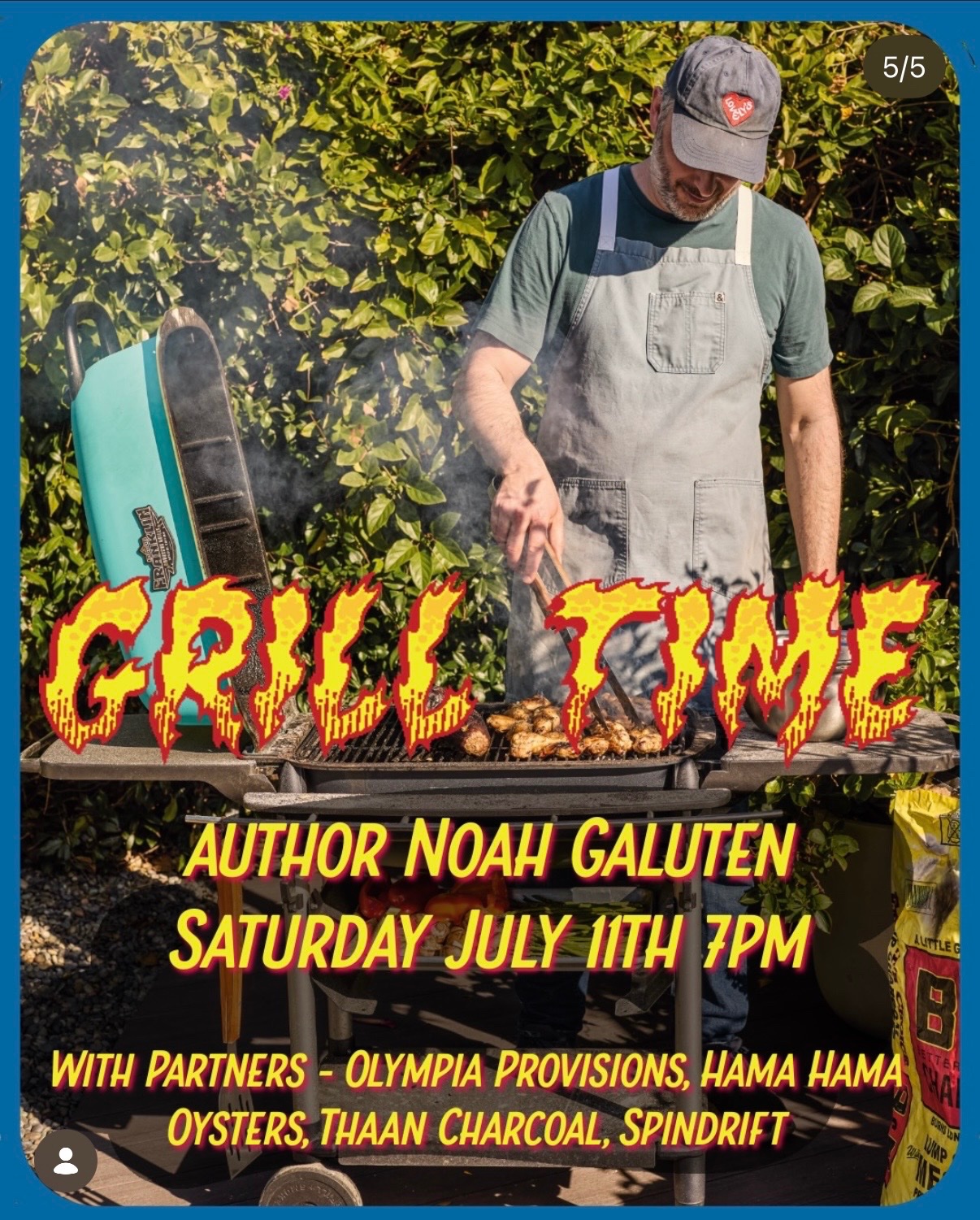 Grill Time – Author Noah Galuten Cookbook Launch BBQ cover