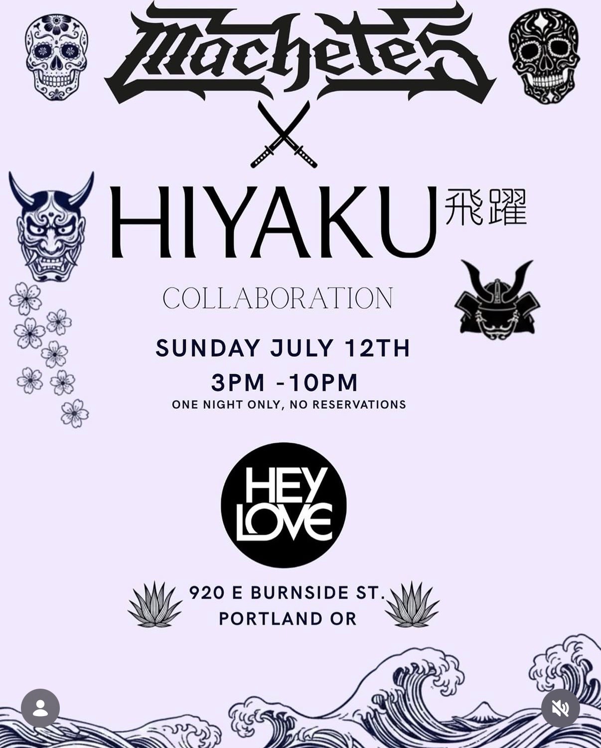 Machetes x Hiyaku Collaboration cover