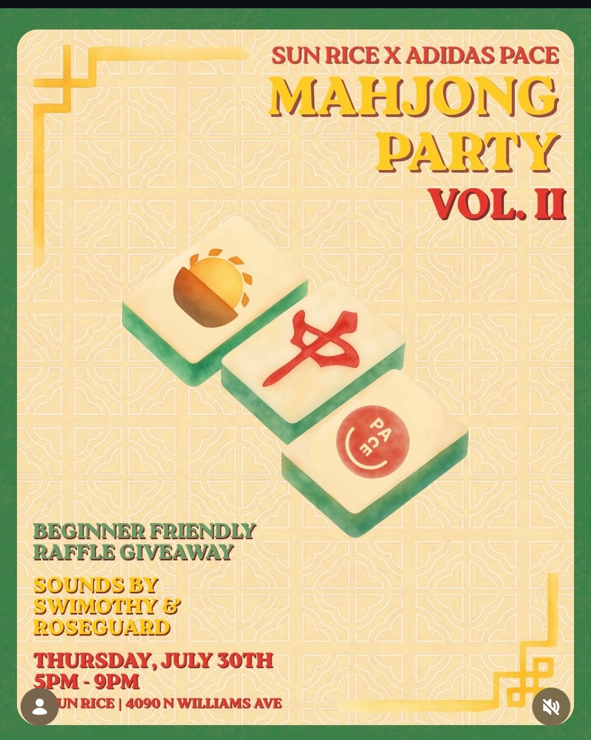 Sun Rice x Adidas PACE: Mahjong Party Vol. II cover