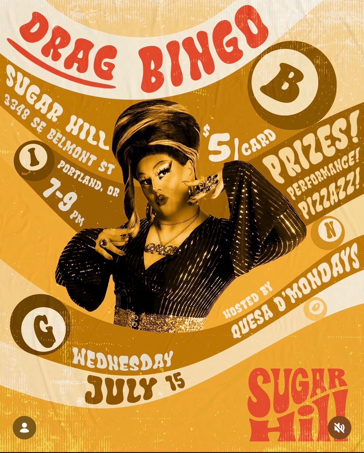 Drag Bingo at Sugar Hill cover