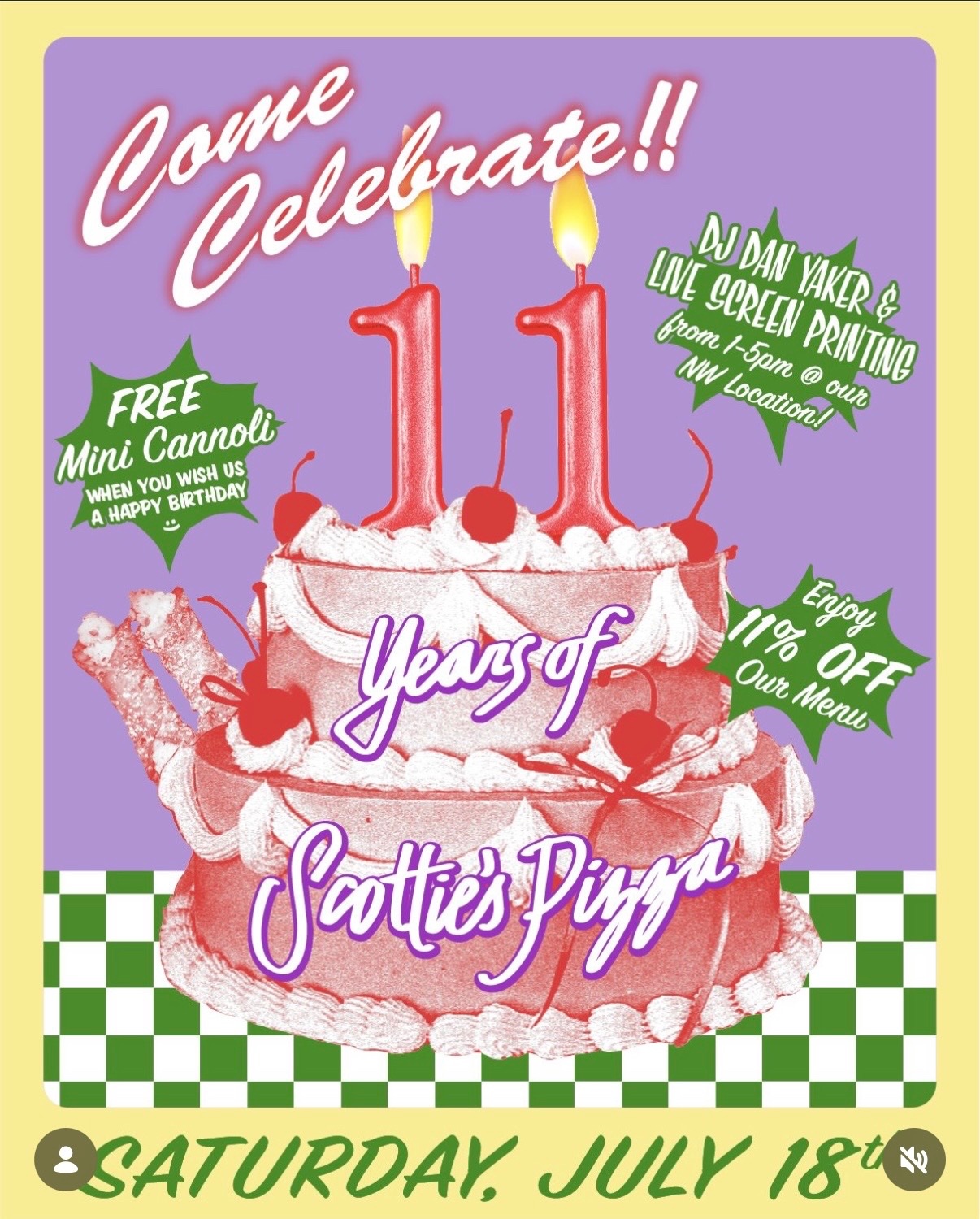 11 Years of Scottie's Pizza — Anniversary Celebration cover