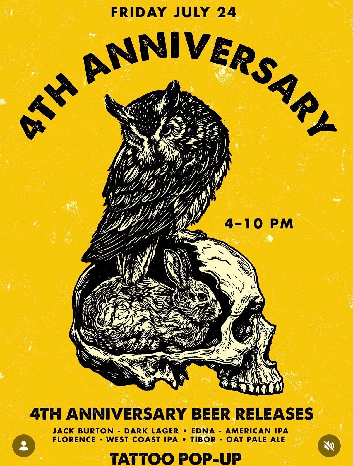 Living Häus Beer Co 4th Anniversary – Friday Night Party cover