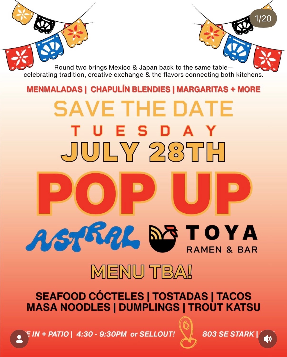 Astral x Toya Ramen Pop-Up — Round Two cover