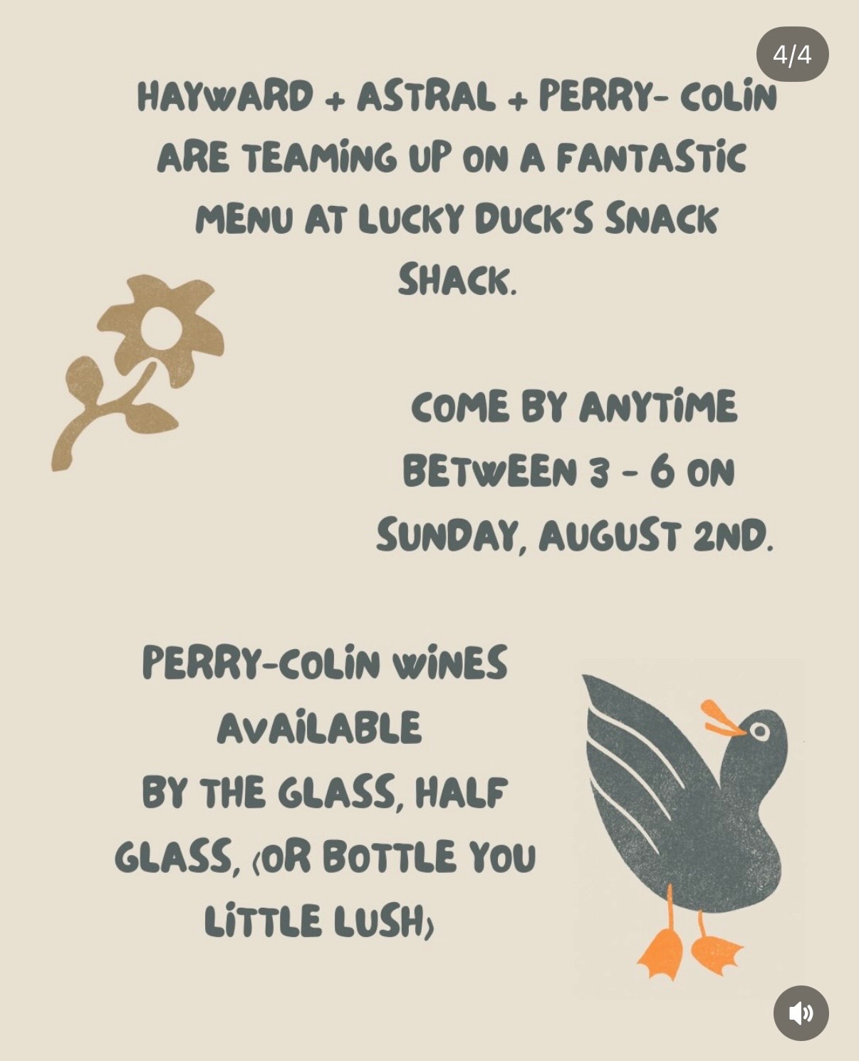 Perry Colin Wine Pop-Up at the Snack Shack cover