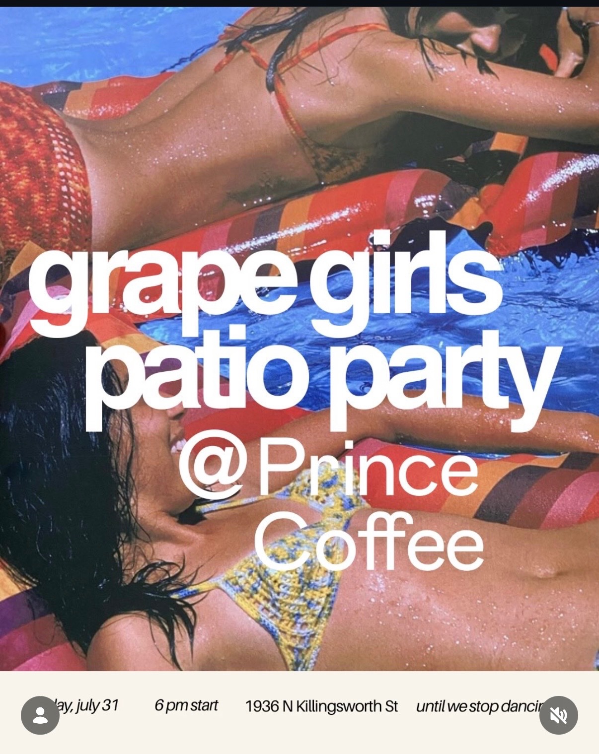 Grape Girls Patio Party @ Prince Coffee cover