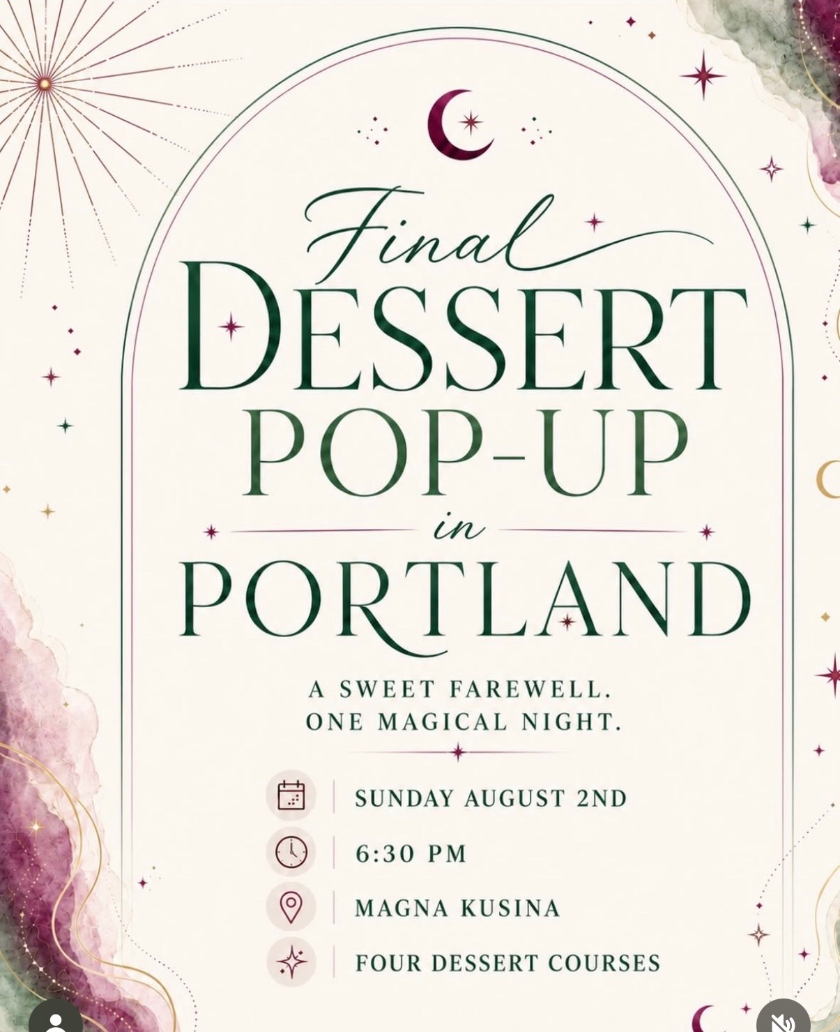 Final Dessert Pop-Up in Portland cover