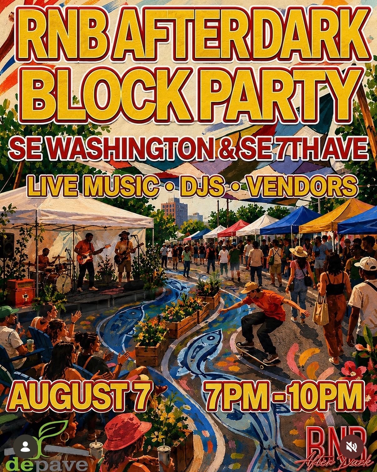 RNB Afterdark Block Party cover