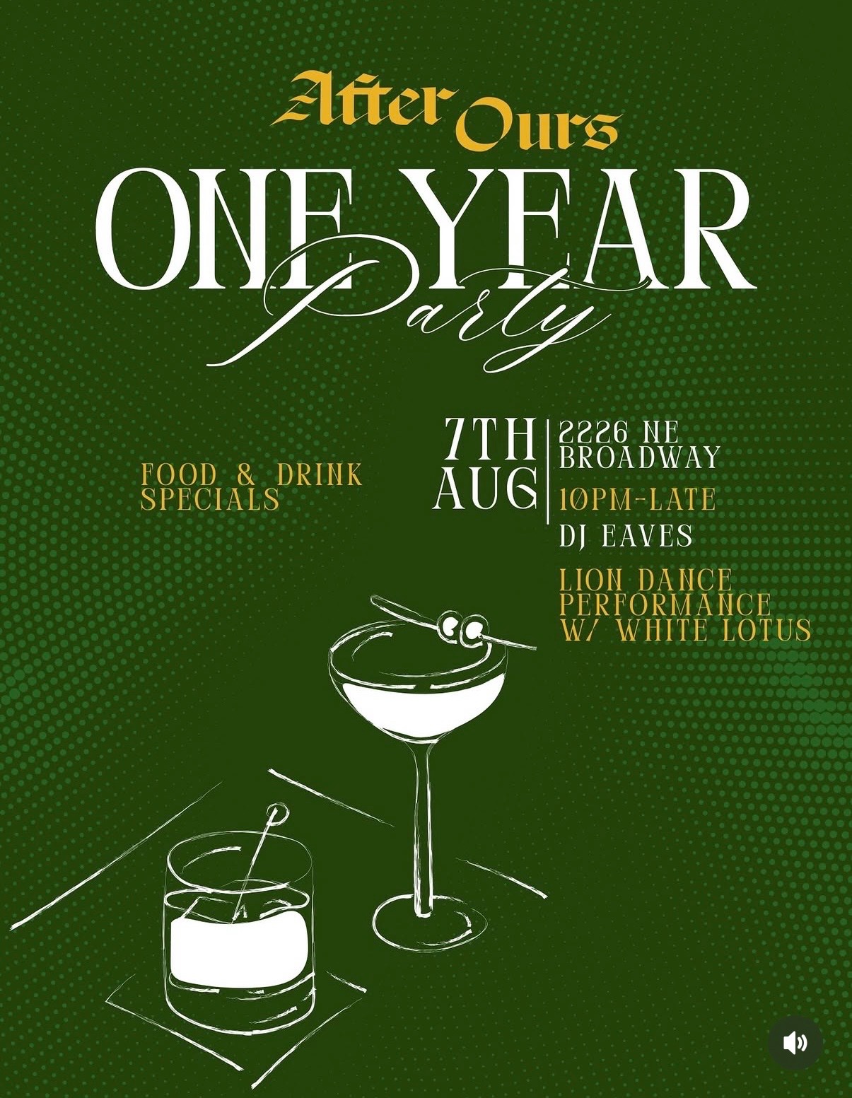 After Ours One Year Party cover