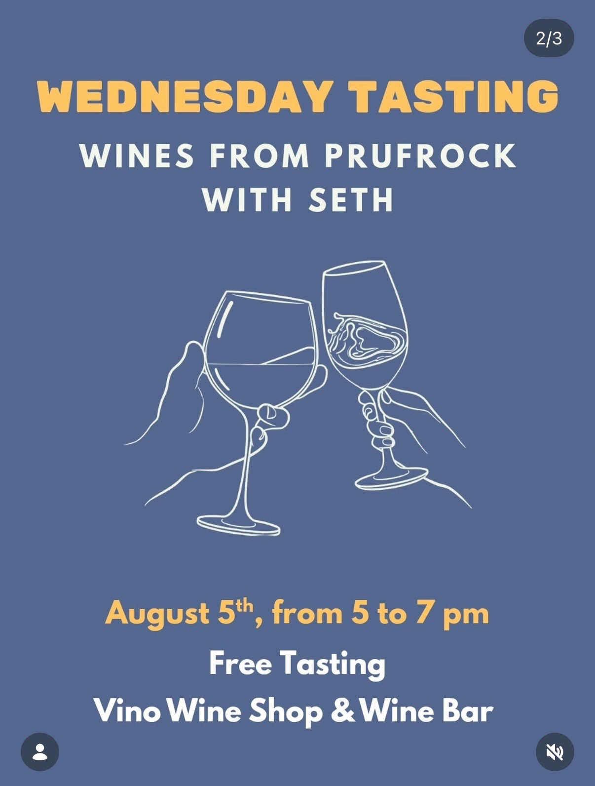 Wednesday Tasting: Wines from Prufrock with Seth cover