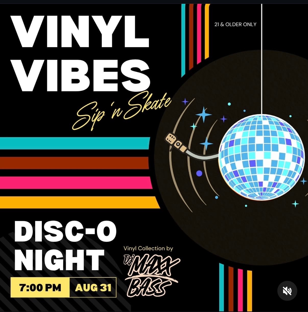 Vinyl Vibes: Sip 'n Skate — Disc-O Night cover