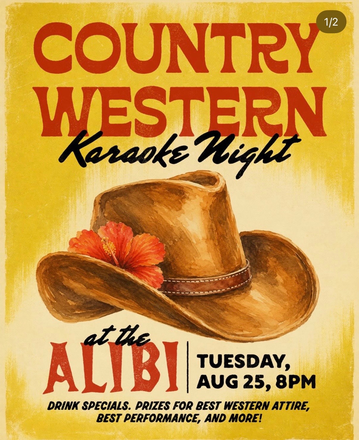 Country Western Karaoke Night cover