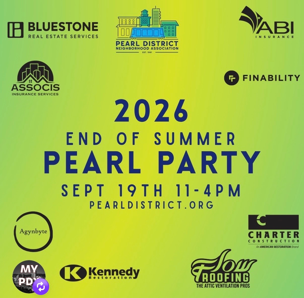 2026 End of Summer Pearl Party cover