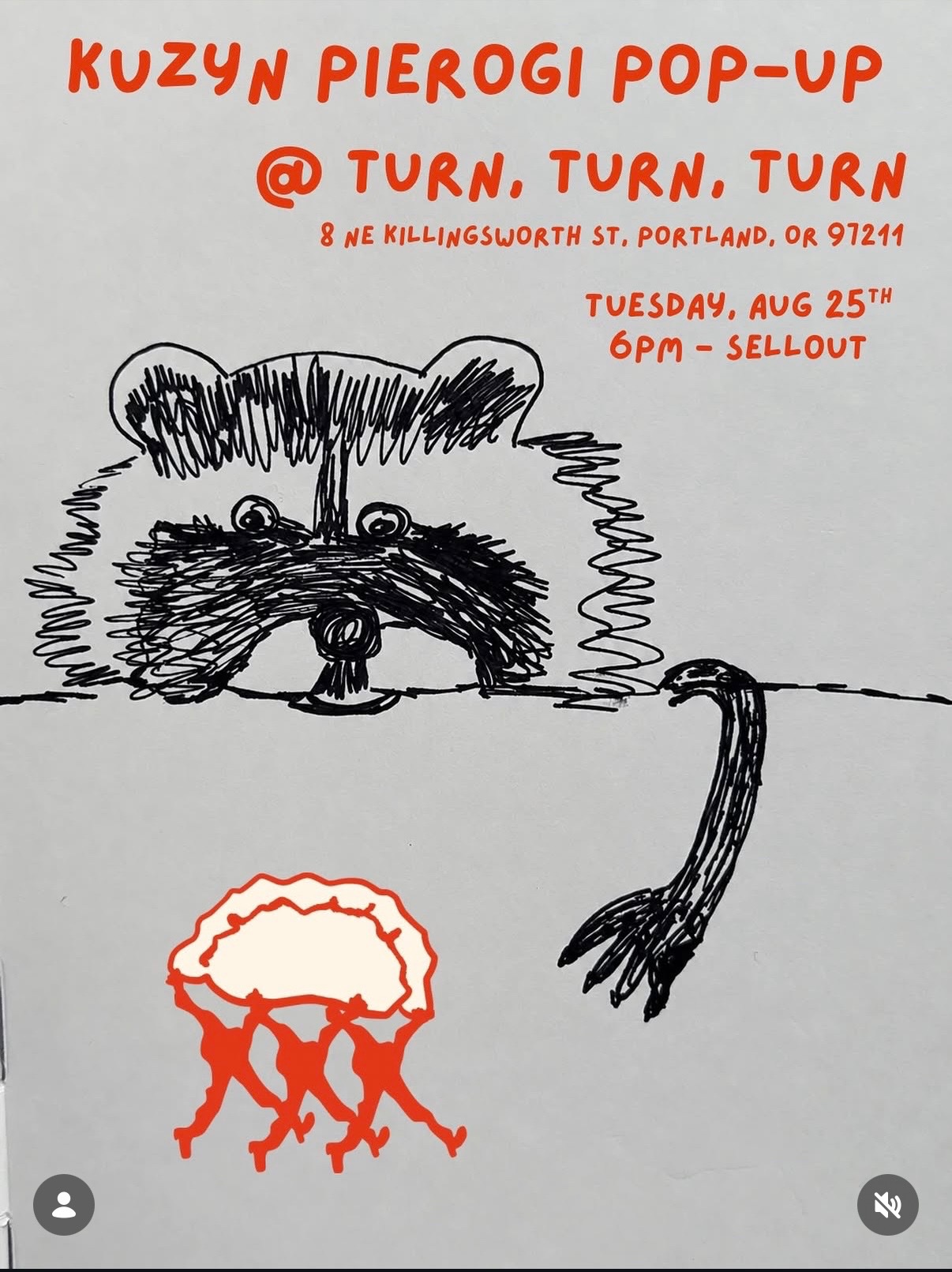 Kuzyn Pierogi Pop-Up at Turn Turn Turn cover