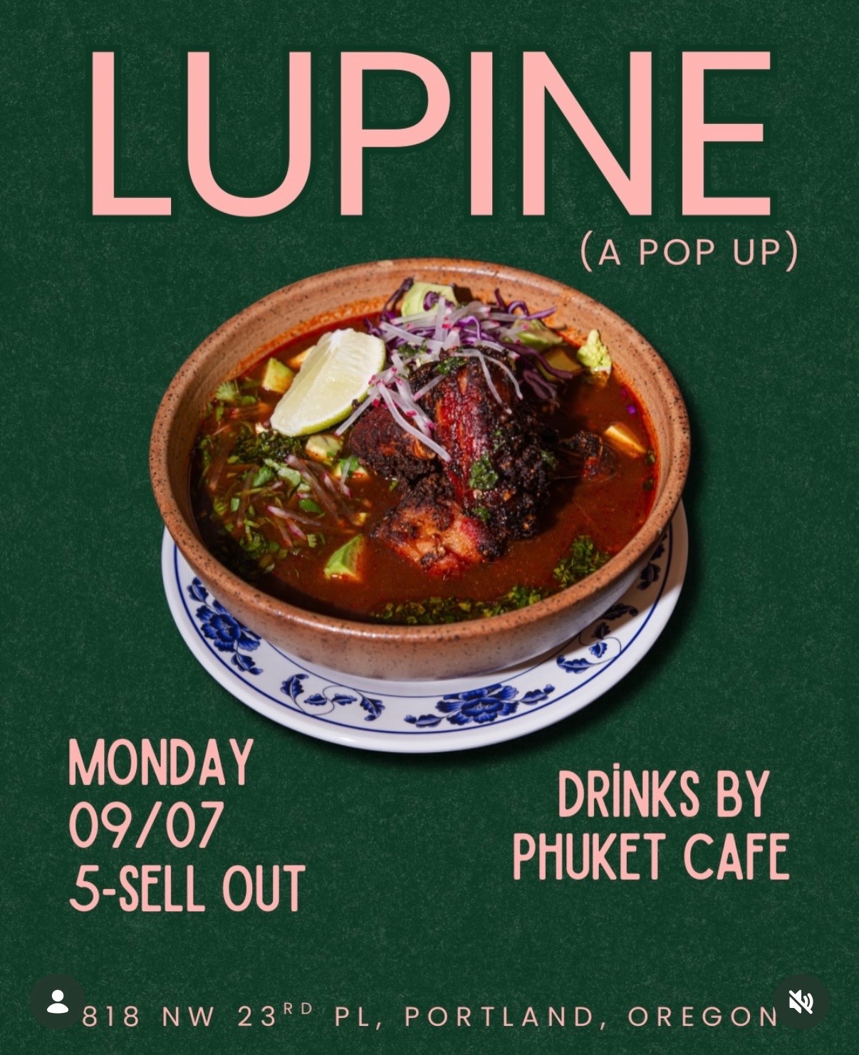 Lupine Pop-Up at Langbaan / Phuket Cafe cover