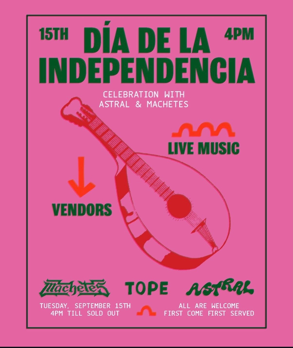 Día de la Independencia Celebration with Astral & Machetes cover