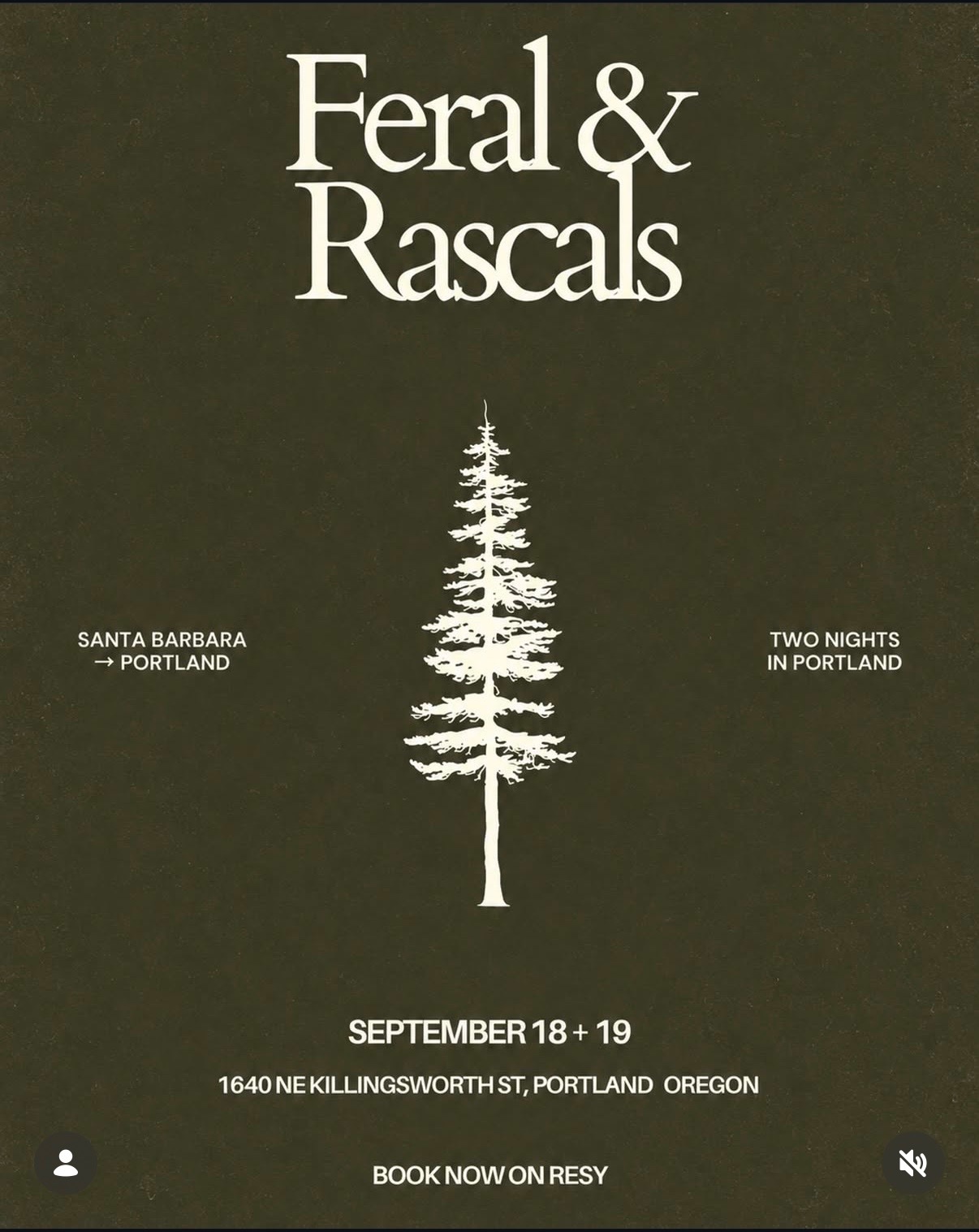 Feral & Rascals — Two Nights in Portland cover