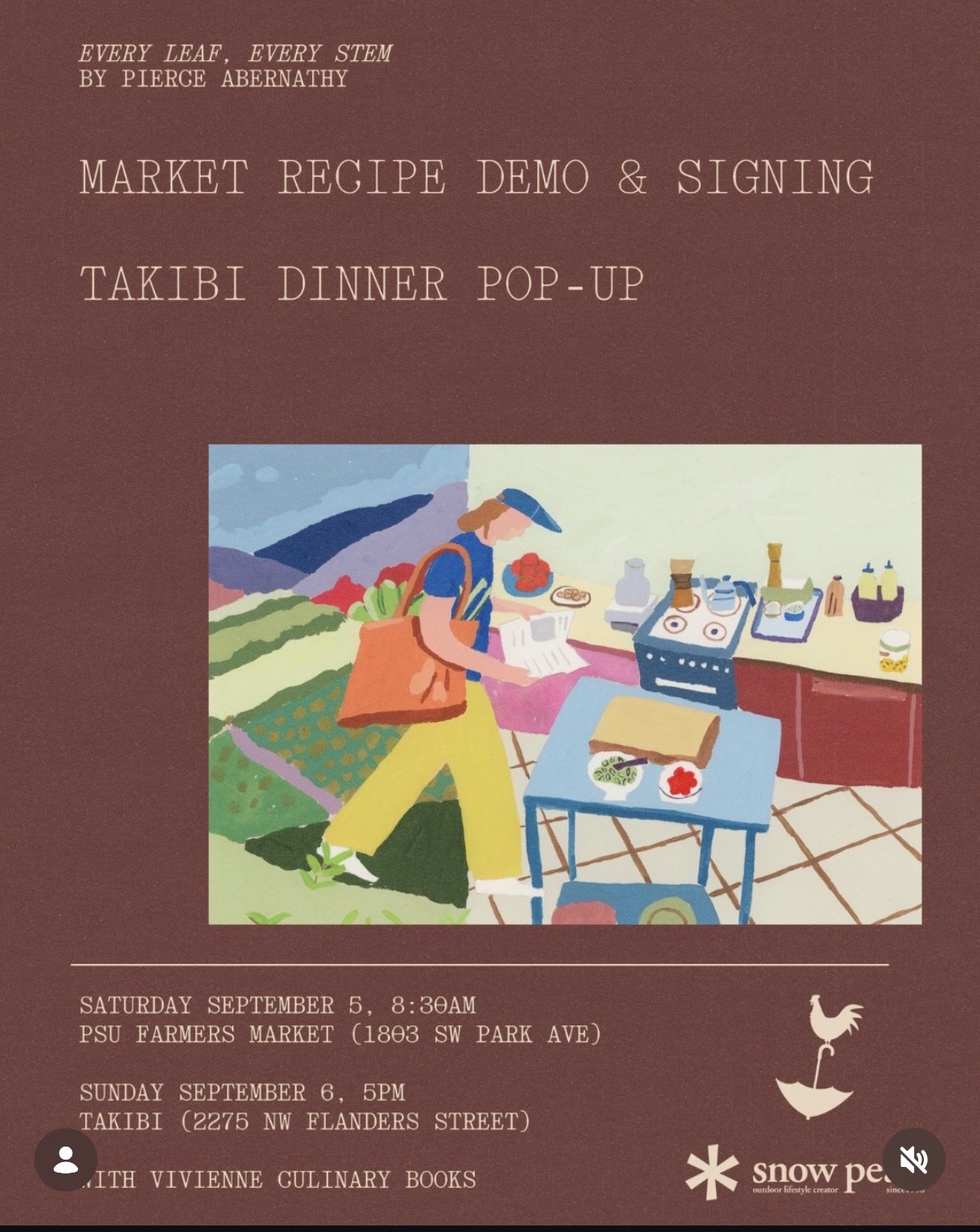 Pierce Abernathy Cookbook Dinner Pop-Up at Takibi cover