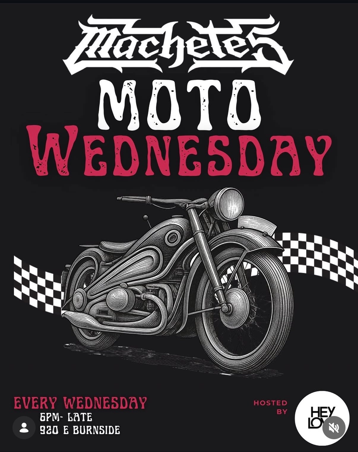 Moto Wednesday at Machetes cover