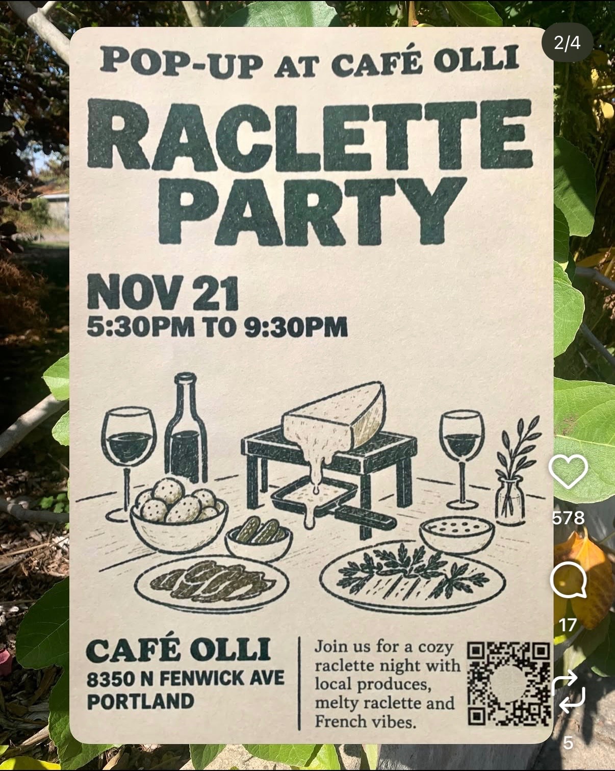 Raclette Party Pop-Up at Café Olli cover