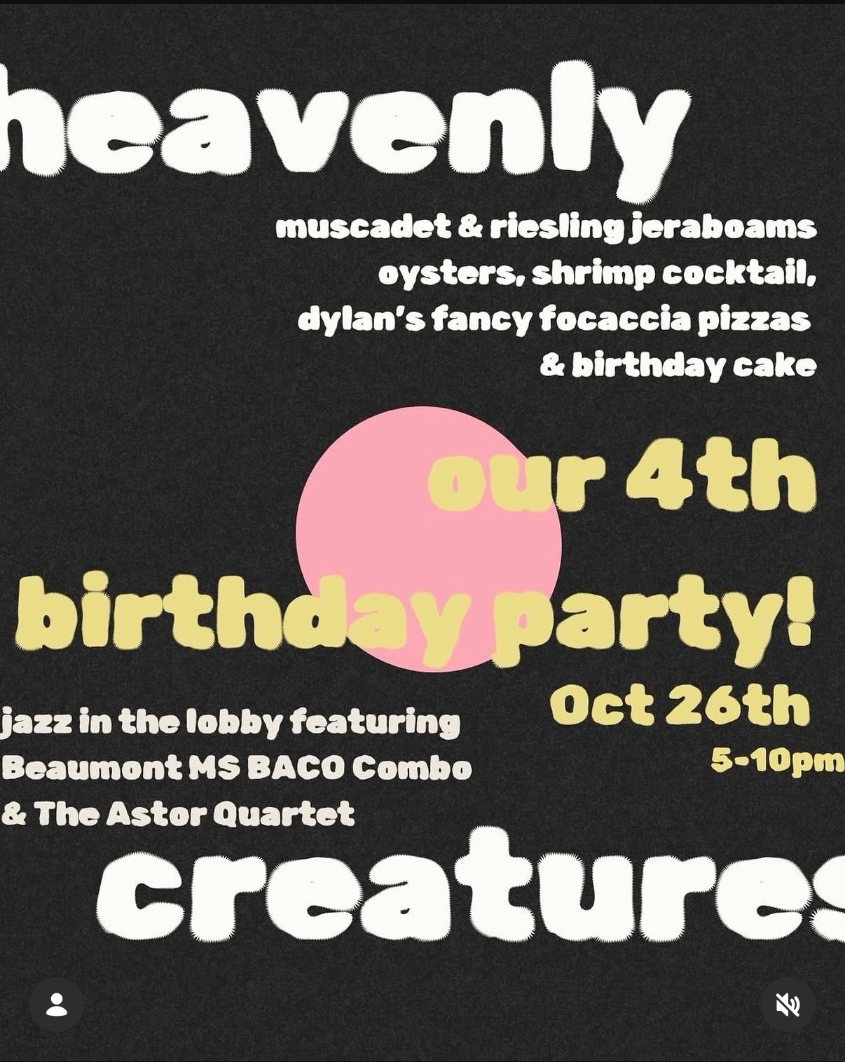 Heavenly Creatures 4th Birthday Party cover