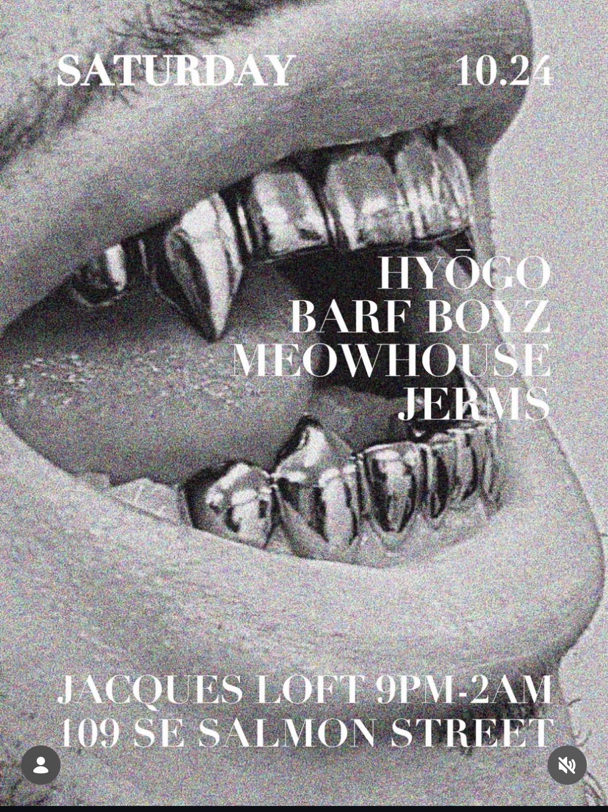 HYŌGO / Barf Boyz / Meowhouse / Jerms at Jacques Loft cover