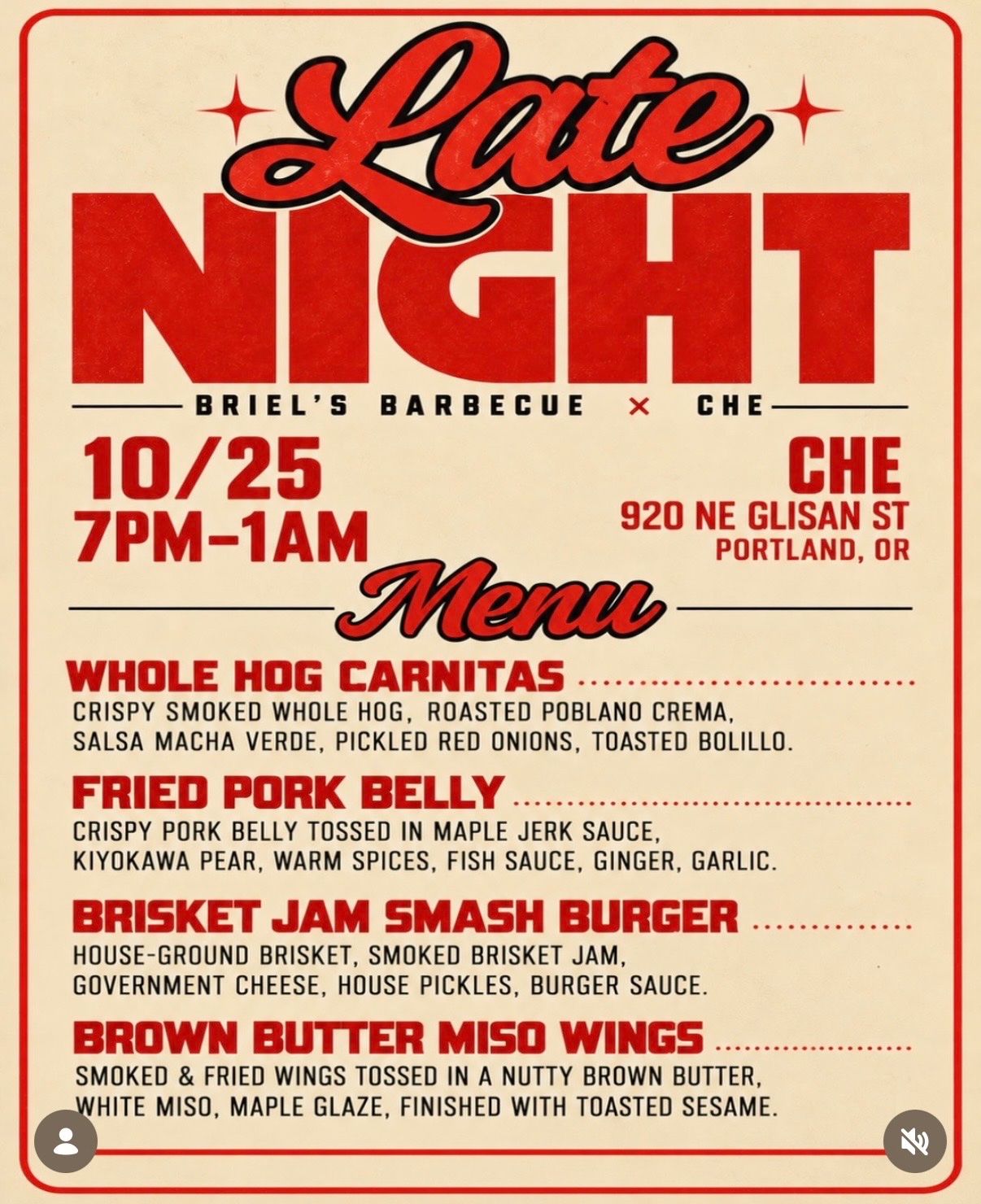 Briel's BBQ x CHE Late Night Series cover