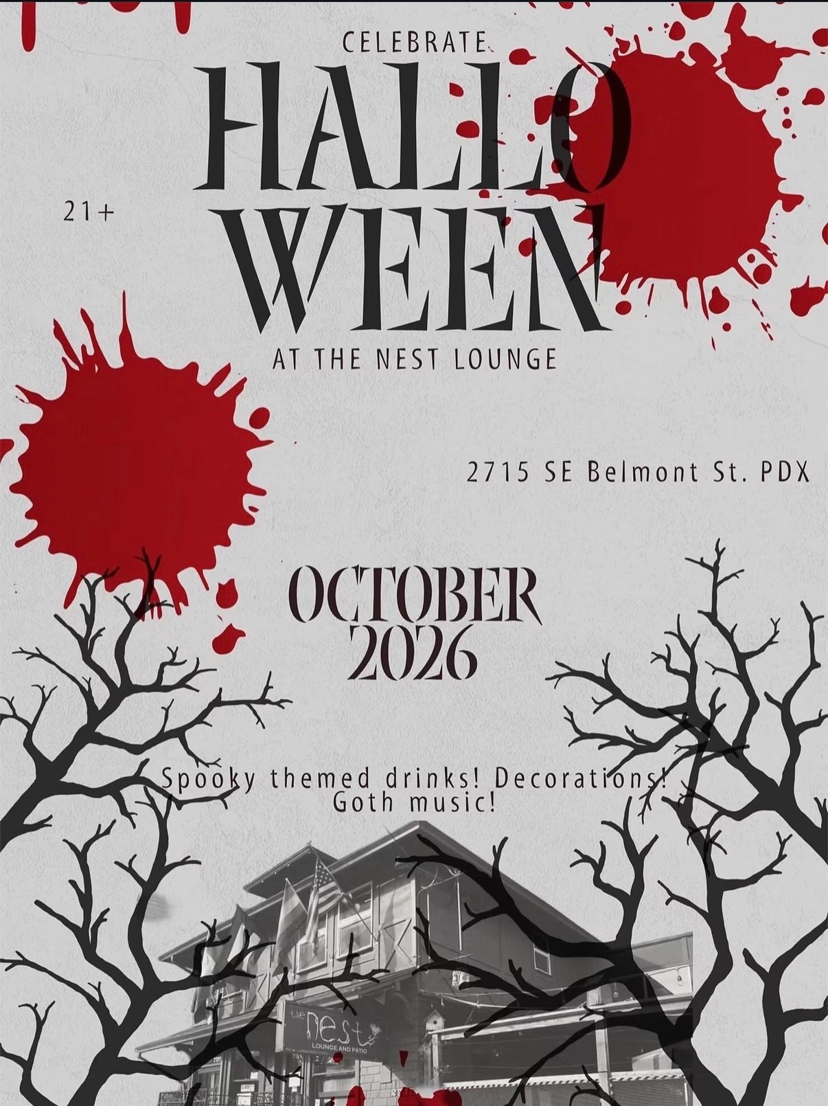 Halloween at The Nest Lounge cover
