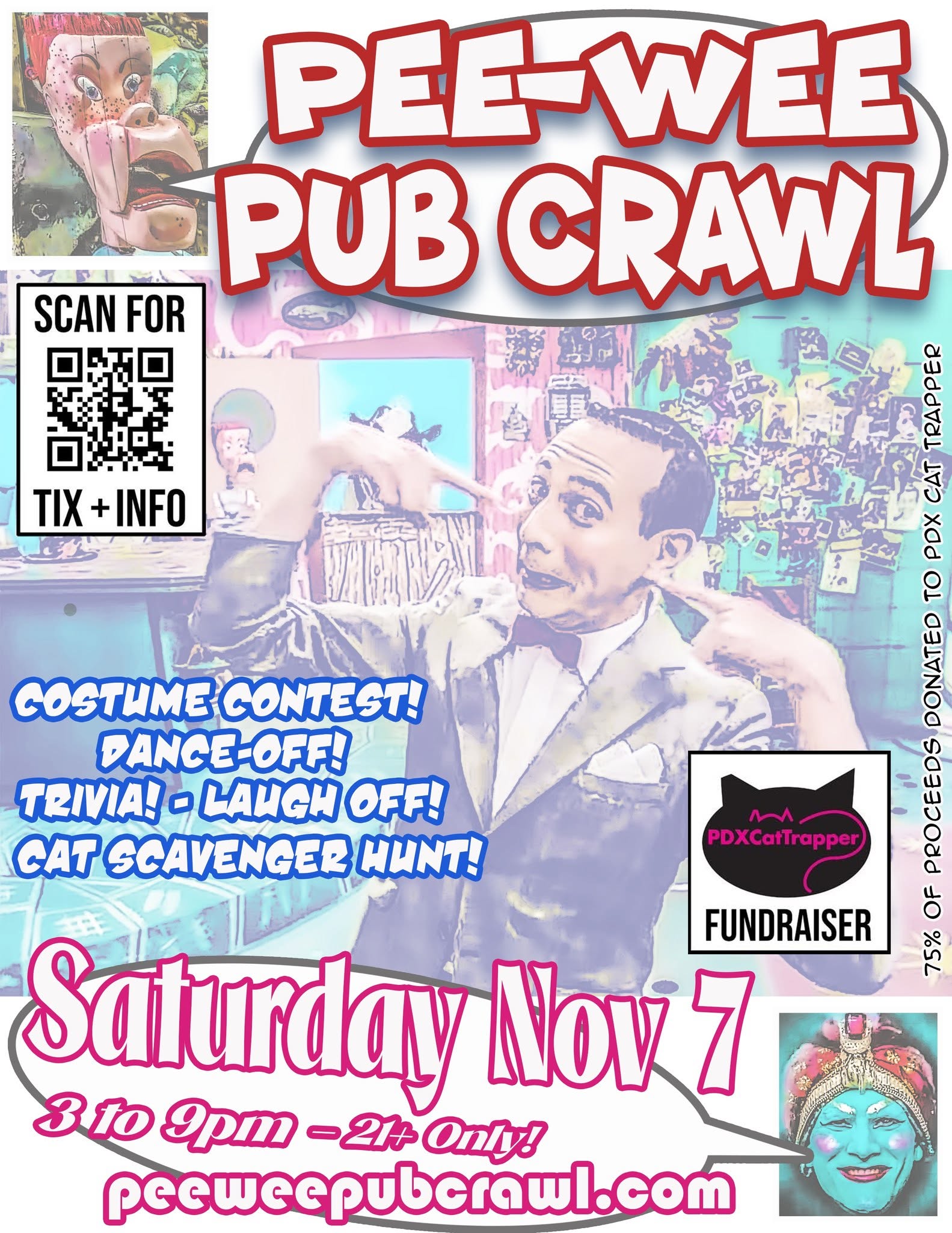 Pee Wee Herman Pub Crawl cover